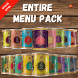 JB Foods Entire Menu Pack Of 17